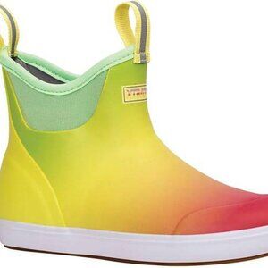 XtraTuf  Women's Ankle Deck Boots, Yellow Aurora   Women Size 6 NEW